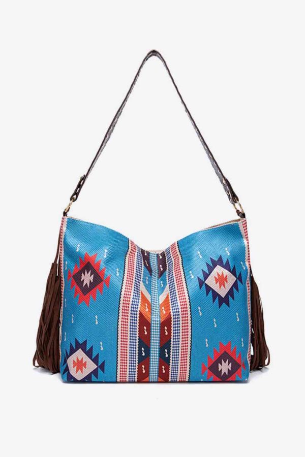 Geometric Canvas Tote Bag Hot on Sale - Image 4