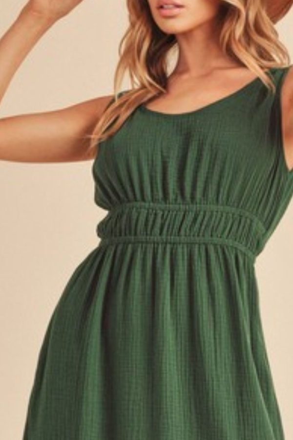 Aemi + Co Side Slit Round Neck Sleeveless Tank Dress Sale - Image 3
