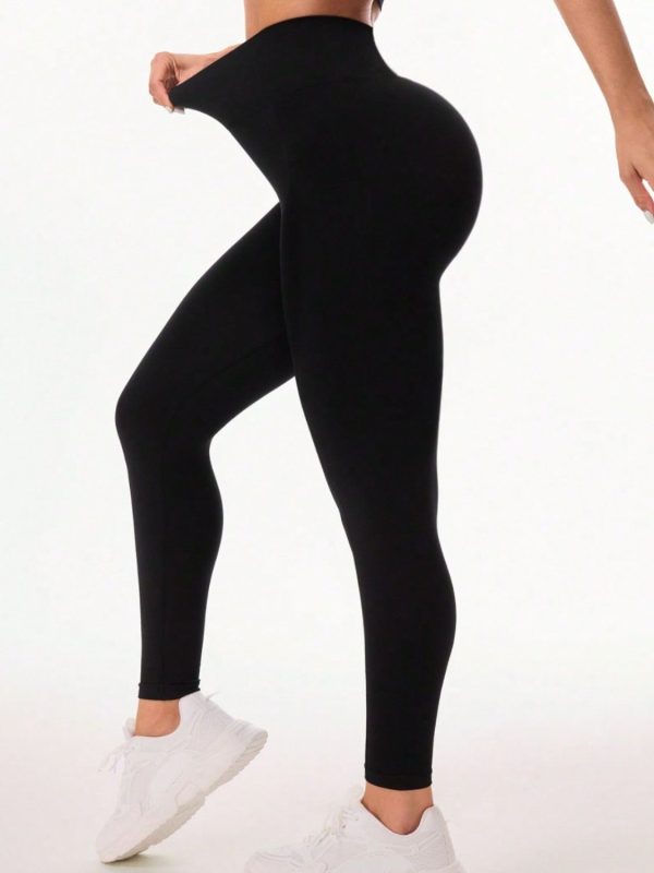 Pocketed High Waist Active Leggings For Discount - Image 4