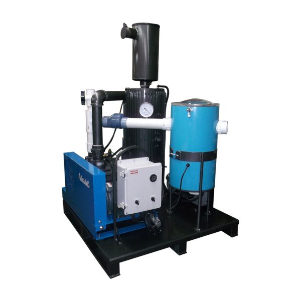 3 HP Airablo Vacuum Pump w Flood Oil System and Oil Cooler Kit (30 cfm) Online Sale